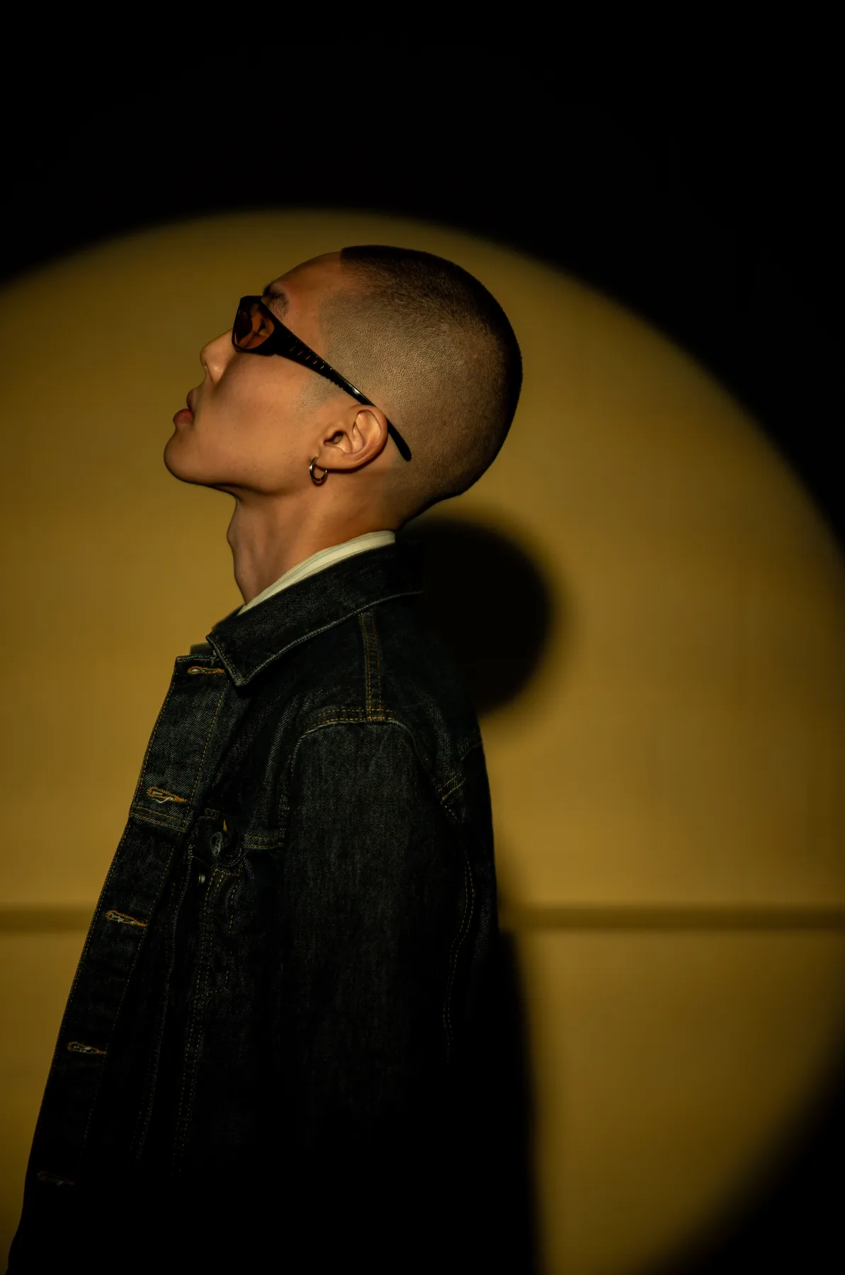 Profile portrait with controlled spotlight by Okan Pictures